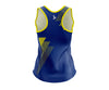 Custom Singlet Blue & Yellow Stripes